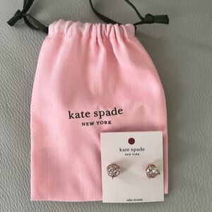 Kate Spade cubic zirconia earrings.
